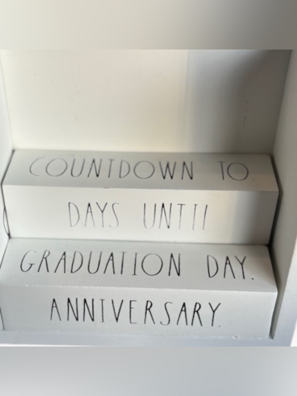 Rae Dunn Countdown Block Set Wedding Holiday Days Until Calendar Decor - Picture 3 of 13